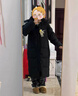 断码新款羽绒服男女同款白鸭绒加厚保暖中戏院外套中长款羽绒服 黑色 男女同款 M 适合95到110斤穿 实拍图