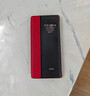 正件适用华为mate60rs非凡大师手机壳保护皮套 翻盖智能视窗mate60RS保时捷真素皮全包防摔外壳 瑞红 实拍图
