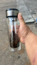 【⭐京东物流配送】高硼硅双层玻璃杯大容量泡茶杯水杯子茶水分离 【双层加厚】茶杯 350ml 1只 实拍图