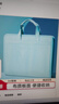 得力（deli）A4/13格布质风琴包 多层文件夹学生试卷作业发票收纳袋 办公学习文件资料手提包资料册  浅蓝72561 实拍图