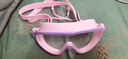 特步（XTEP）儿童泳镜防雾防水游泳镜高清大框男女童泳镜泳帽套装专业游泳装备 梦幻粉紫+舒适PU泳帽 实拍图