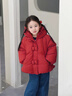 班喜迪女童羽绒服冬装2026新款女宝宝洋气衣服婴幼儿外套儿童冬季小童装 红色 110 充绒量：84g 实拍图