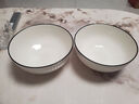 京东京造 餐具套装 乔迁之喜陶瓷家用陶瓷汤碗 禾风山田 面碗6英寸*2 实拍图