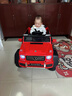 福儿宝（FUERBAO）奔驰授权儿童电动车六驱可坐大人遥控玩具车小孩宝宝双人越野送礼 六驱软胎红+后备箱+双皮座双油门 实拍图