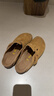 Devo软木鞋男女时尚包头鞋勃肯拖鞋新品休闲外穿拖鞋3624 黄棕反绒牛皮 39 （建议拍小一码） 实拍图