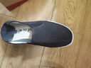 IQGD传统布鞋男老北京布鞋休闲低帮千层底一脚蹬老人鞋012 黑色 43码 实拍图
