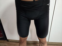 美津浓（MIZUNO）泳裤男士防尴尬大码长款5分裤专业速干抗氯游泳衣装备B1127黑L 实拍图