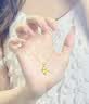 中国黄金（CHINA GOLD）18K金四叶草吊坠女款百搭K金项链新年好生日520送女朋友老婆礼物 18K金四叶草吊坠约0.15g【赠银链】+玫瑰礼盒 实拍图