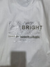 京东京造【凉感印花T】短袖男士t恤男抗菌防螨 bright白色 L 实拍图