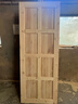 老式实木杉木原木门仿古门窗套装门房间卧室厨房卫生间折叠推拉门 8802款标门200*80CM不含门套 实拍图