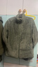 优衣库女装男装长绒摇粒绒拉链茄克/长袖外套夹克冬新款479611 54 绿色 XL 实拍图