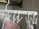 懒角落挂帽子收纳架袜子晾衣挂架挂钩衣柜整理一字型多夹子衣架 10夹子 实拍图