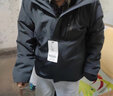 超斯特冲锋衣男女秋冬多功能三合一防水户外登山服羊羔绒内胆保暖外套 男92929烟灰 4XL 实拍图