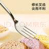 京东京造 叉子 水果叉牛排西餐不锈钢食品用韩式甜品叉【坚固耐用】2只装 实拍图