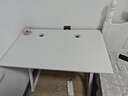 汤能优品电脑桌台式家用电竞游戏桌简约卧室书桌办公学习桌学生写字小桌子 暖白100*60-单桌【二代加粗腿】# 实拍图