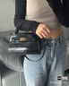 CHARLES&KEITH鳄鱼纹凯莉包手提斜挎婚包包女包生日礼物CK2-50270880-1 Black黑色 S 实拍图