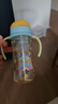 贝亲（Pigeon）自然成长翻盖直饮吸管 大童奶瓶330ml 马戏团 18月+ AA279 实拍图