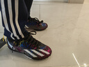WEJIESS高帮足球鞋男女TF碎钉成人青少年学生儿童比赛人草训练比赛球鞋 黑银碎钉 34 【球袜护板鞋袋】 实拍图