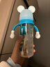 贝亲（Pigeon）PPSU双把手奶瓶套组 (330ml奶瓶  LL号奶嘴 重力球吸管配件) 9月+ 实拍图