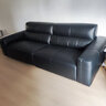 全友家居  简约风家具真皮沙发客厅家用大黑牛头层牛皮直排蛋卷沙发 实拍图