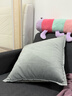 水星家纺抱枕办公室午睡沙发床头简约靠垫 小香风包边靠垫 小香风包边简约靠垫(素灰色) 含枕芯 45cm*45cm 实拍图