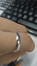 慕友999足银情侣戒指简约时尚男女学生素圈对戒送自己闺蜜情人节礼物 999银弧面款【闭口版】单戒(9号-25号) 实拍图