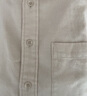 优衣库男女装法兰绒衬衫长袖衬衣纯棉薄外套25新款478118 478118/01乳白色 2XL 实拍图