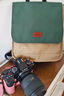 摄侣适用双肩相机包富士xt50xs20便携包索尼a7c2微单佳能r5r6r10尼康zfz30单反摄影双肩相机背包配件 原野绿双肩包-小号 实拍图