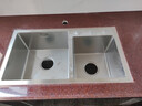松派厨房水槽双槽304不锈钢厨房水池盆洗菜盆洗菜池台下盆洗碗槽 银色0涂层+防臭下水（无龙头） 680*380mm【国标SUS304假一赔十】 实拍图