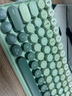 B.O.W航世 K608静音充电无线键盘鼠标套装 笔记本台式电脑办公家用便携无线键鼠 抹茶绿 渐变-无线键鼠套装 电池版 实拍图