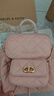CHARLES&KEITH菱格大容量柔软多用背包书包双肩包包女包生日礼物CK2-60151400 粉红色Pink S 实拍图