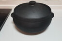 雅城荥窑荥经砂锅家用煲汤耐高温火锅燃气灶明火黑砂土陶细沙无釉砂锅 福满丨适合1-2人使用 2L 实拍图