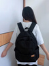吉普双肩包男大容量休闲背包女高中大学生书包轻便通勤电脑包旅行包 黑色【35L大容量+多隔层】 实拍图