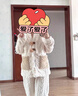 9i9孕妇月子服冬加绒加厚产妇睡衣哺乳衣产后家居服家居服两件套A118 实拍图