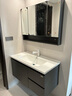 东鹏浴室柜陶瓷一体盆卫生间洗手盆柜组合实木洗脸盆柜洗漱台洗手台 储物镜柜-100cm 实拍图