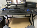 皆客电脑桌台式电竞桌子双人游戏桌椅家用办公桌书桌工作台学习写字桌 加宽款【碳纤黑120*70】升级加厚 实拍图
