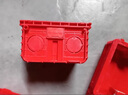 国际电工暗装底盒加高86型大容量暗盒6公分智能开关插座线盒加深接线电线 38mm红色护墙款暗装底盒-十只装 实拍图