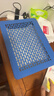得力（deli）文件篮公文篮票据篮文件筐文件架文件栏收纳盒 镂空网材文件桌面收纳筐 办公用品 有盖蓝色 340*253* 88mm-923 实拍图