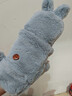浩冠 可爱毛茸茸手套女冬季少女韩版翻盖露指毛绒保暖加绒学生 白色 均码 实拍图