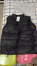 京东京造【零压系列】轻薄羽绒服男外套冬季 防钻绒马甲背心男 曜石黑 XL 实拍图