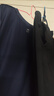 京东京造【已售300w件】短袖t恤男衣服秋季男士打底外穿 藏蓝色 XL 实拍图