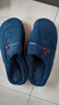 小熊小兔新款秋冬季情侣保暖学生男拖鞋女厚底防滑外穿居家棉拖鞋 小熊小兔棉拖-藏青色 44-45 适合43-44 实拍图