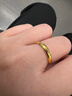 周六福简约光圈足金黄金戒指女生日礼物计价AA012466 活口15号 约3.31g 晒单实拍图
