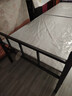 初学者 折叠床单人床家用午休床简易便携租房午睡铁床办公室硬板行军床 灰纹75cm宽 磨砂黑-加厚钢架 实拍图