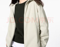 优衣库女装防风拉链连帽外套/内里摇粒绒户外防水472150 01 乳白色 S /155/80A 实拍图