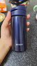 虎牌（TIGER）保温杯梦重力轻巧弹盖不锈钢保温/冷杯MMX-A20C-AI靛蓝色200ml 实拍图