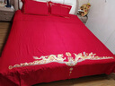 博洋家纺结婚四件套纯棉新婚红色60支长绒棉刺绣龙凤婚庆套件1.8米 实拍图