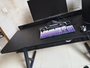 华菲丽钛戟S3同款创电竞桌分段式实木电脑桌家用可装机械臂台式学习书桌 钛戟S3同款-黑色碳纤维 140*75*75二段分板 实拍图