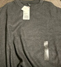 优衣库男女装柔软针织摇粒绒圆领套头衫T恤百搭保暖打底衫470641 08 深灰色 L /175/100A 实拍图
