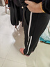 顶峰保罗（Dingfengbaoluo）裤子垂感直筒休闲长裤冬季加绒保暖加厚阔腿运动2356黑色2XL 实拍图